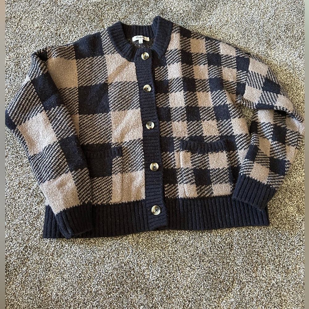 Madewell checkered sweater